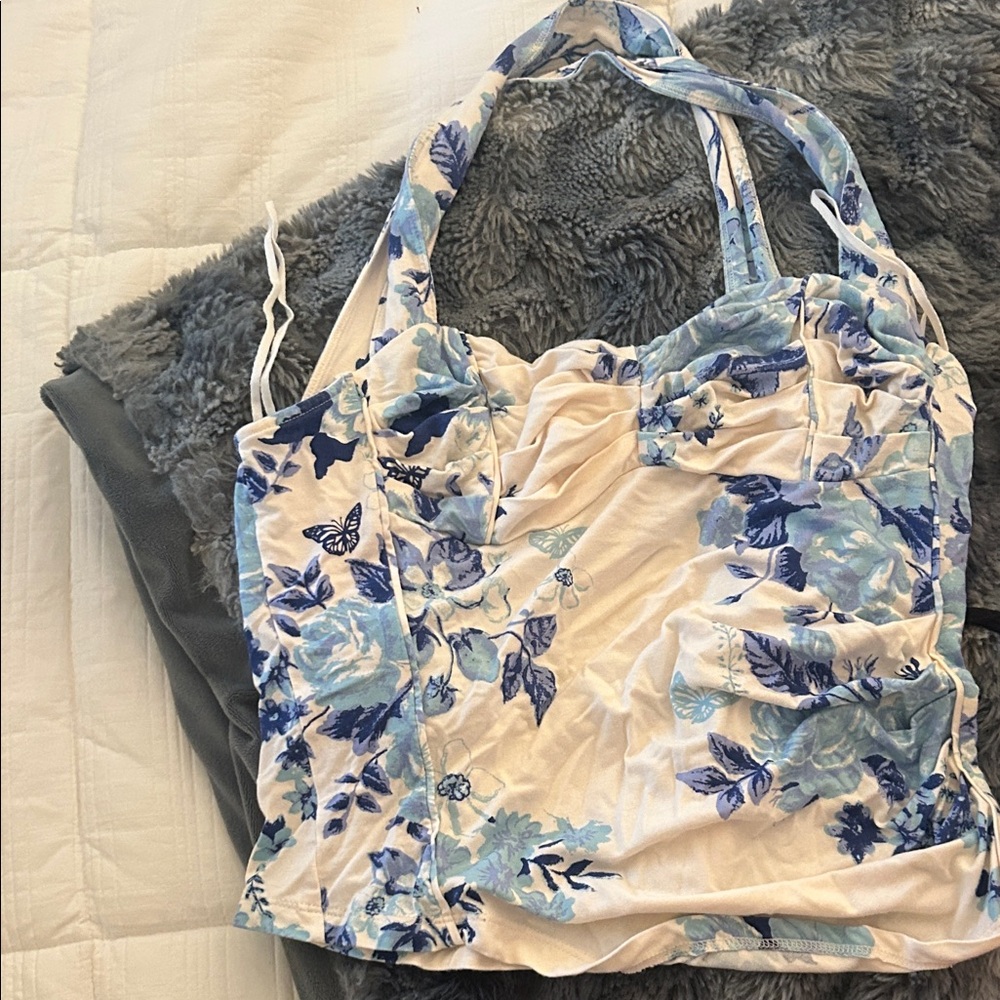 free people blue top